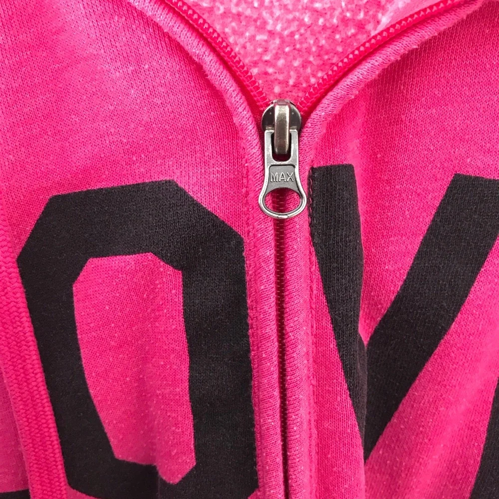 Women’s Hooded Sweatshirt Hot Pink - Picture 6 of 9